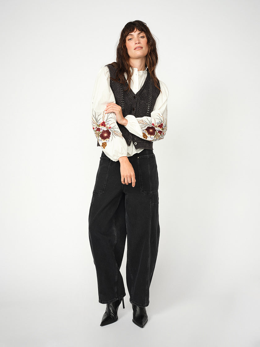 Weste «Albanju Lace Knit» von MOS MOSH