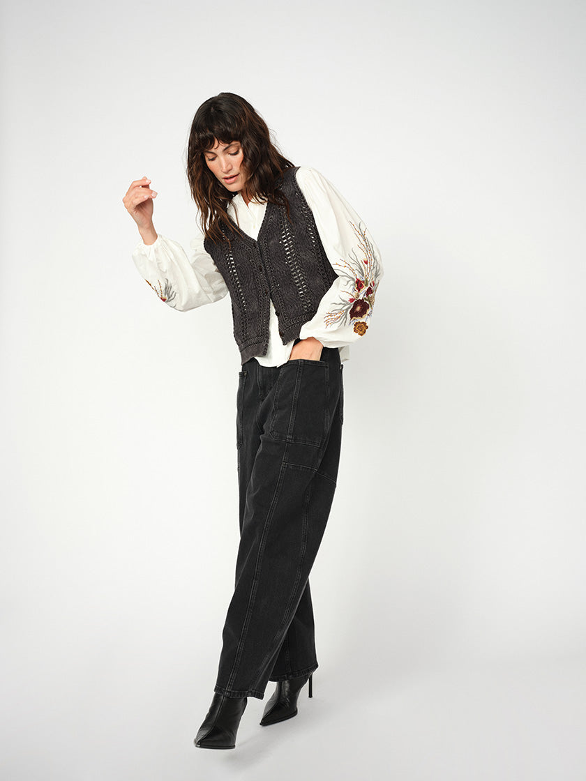 Weste «Albanju Lace Knit» von MOS MOSH