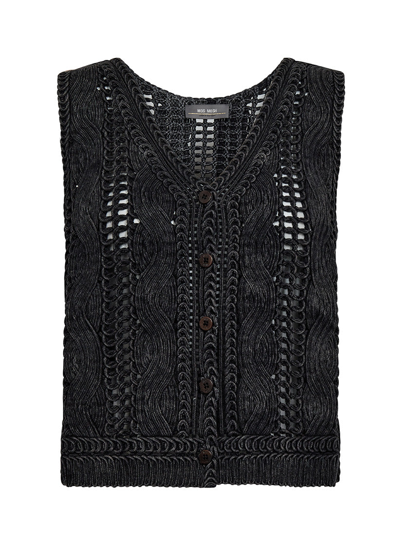 Weste «Albanju Lace Knit» von MOS MOSH