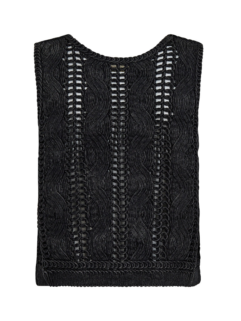 Weste «Albanju Lace Knit» von MOS MOSH