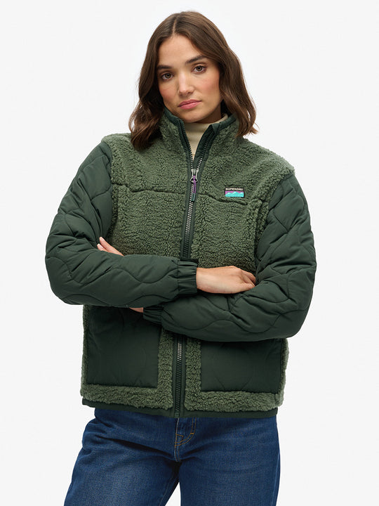 Jacke «Fleece Hybrid» von SUPERDRY