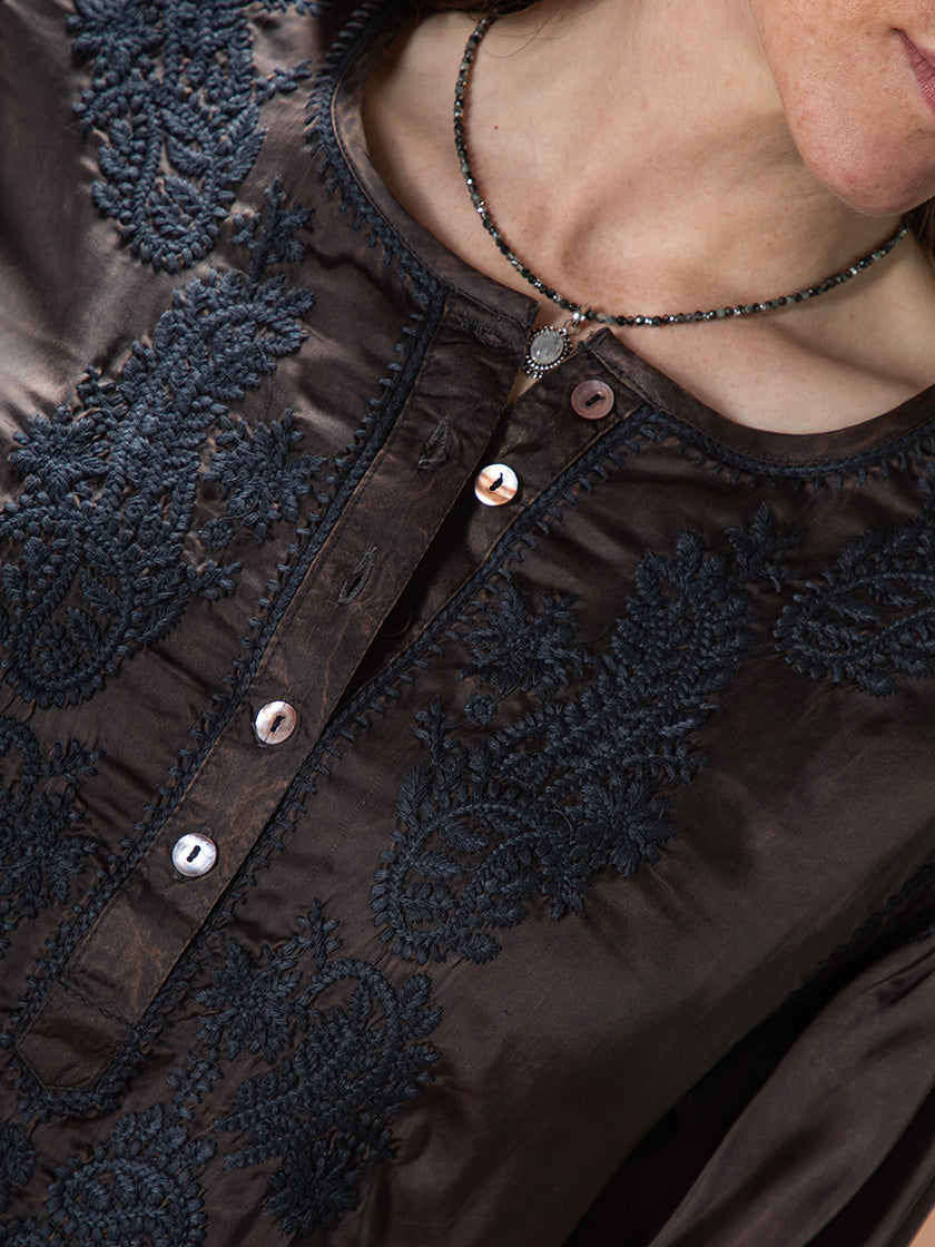 Bluse «Clotilde» von MAISON HOTEL