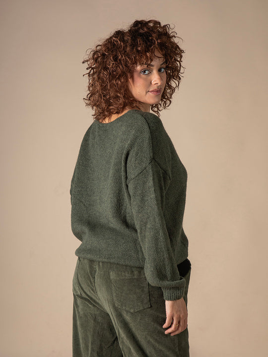 Strickpullover mit Wolle