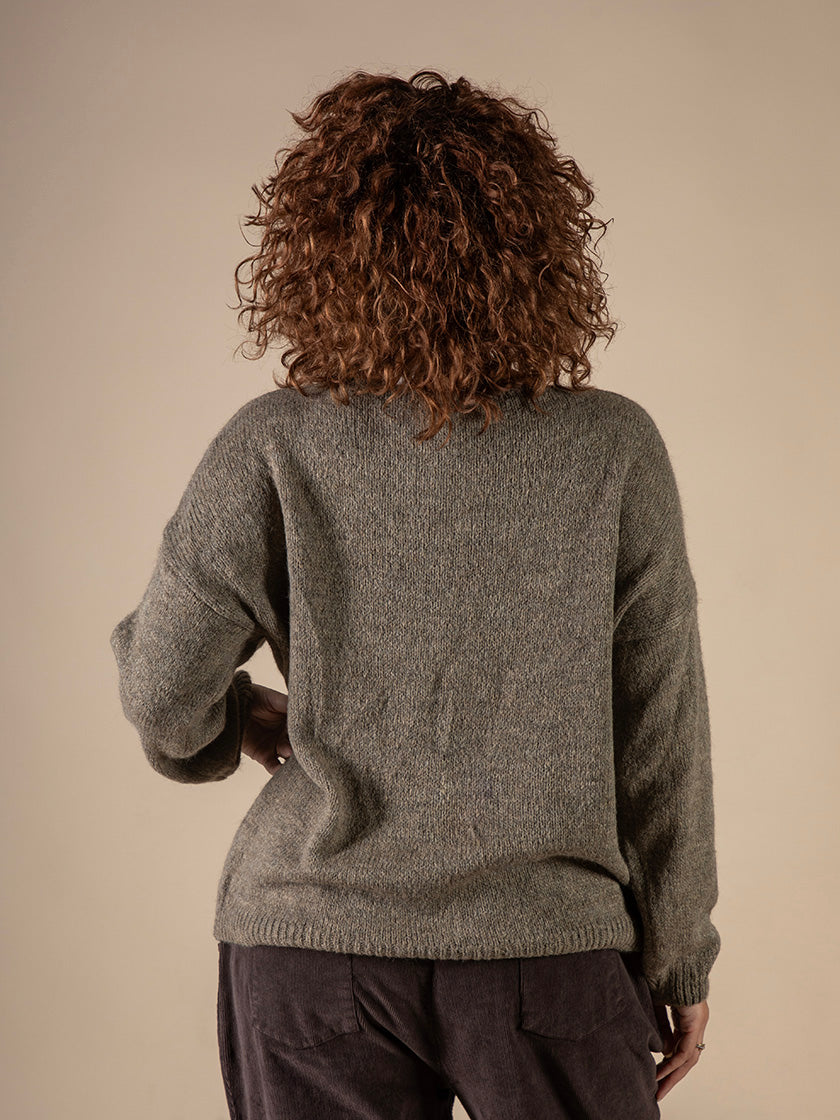 Strickpullover mit Wolle