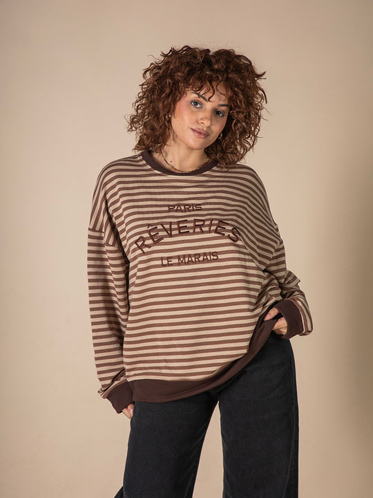 Pullover mit Streifen