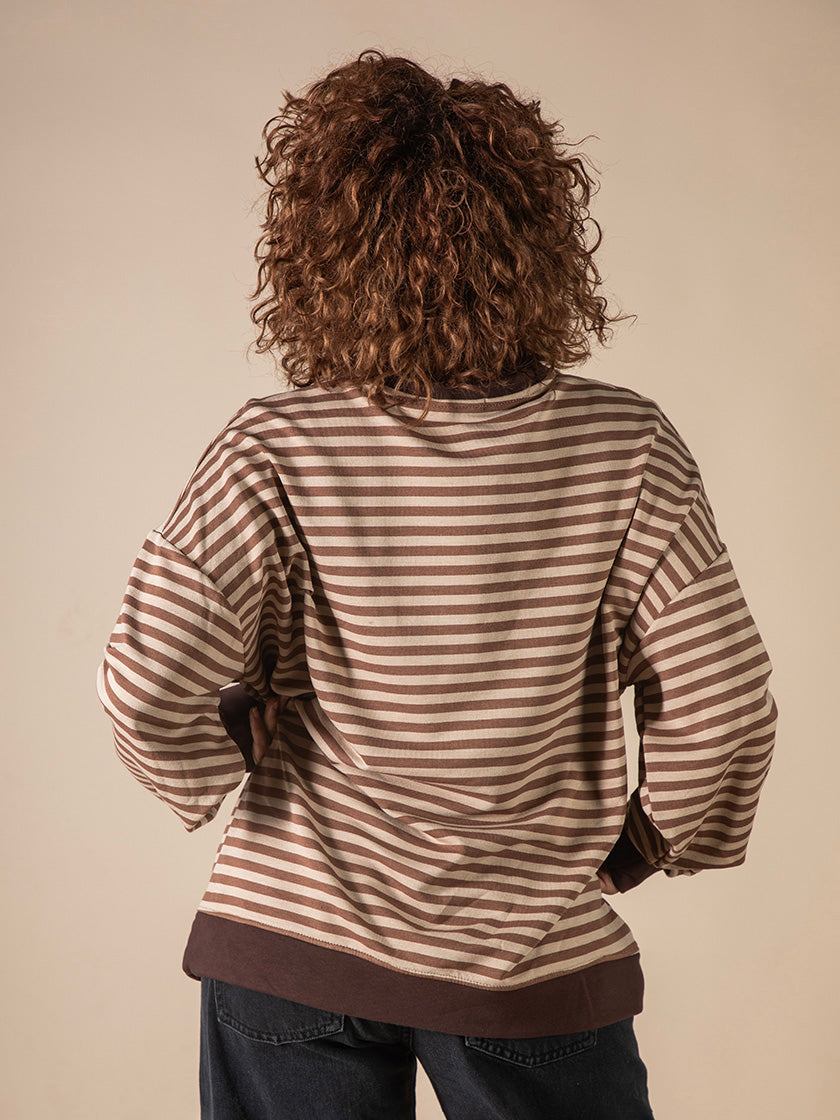 Pullover mit Streifen