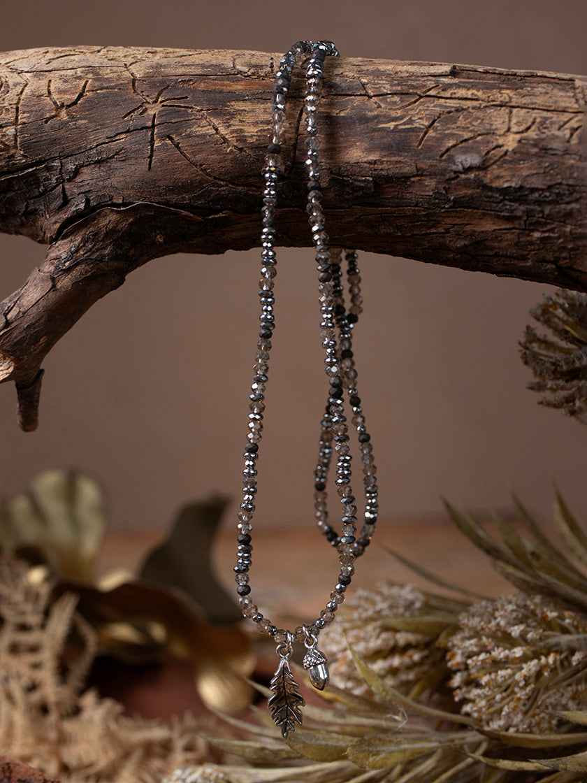 Armband «Leaf and Nut silber» von CORAZON