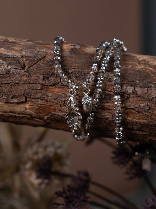 Armband «Leaf and Nut silber» von CORAZON