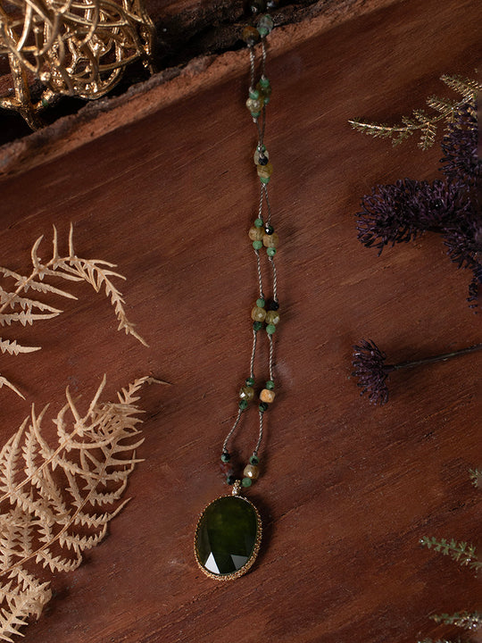 Halskette «Deepgreen» von CORAZON