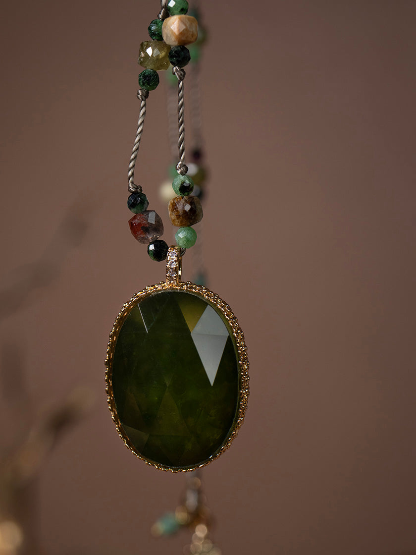 Halskette «Deepgreen» von CORAZON