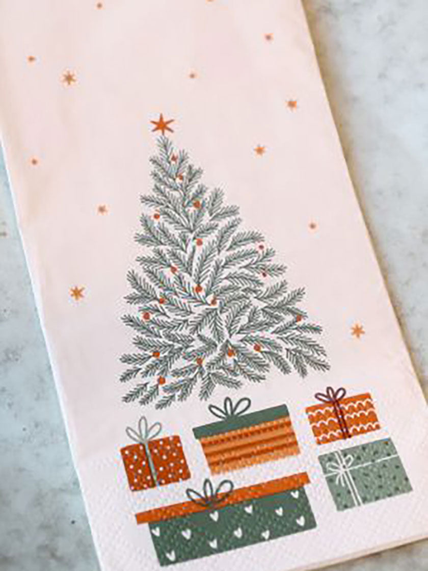 Servietten mit Weihnachtsbaum