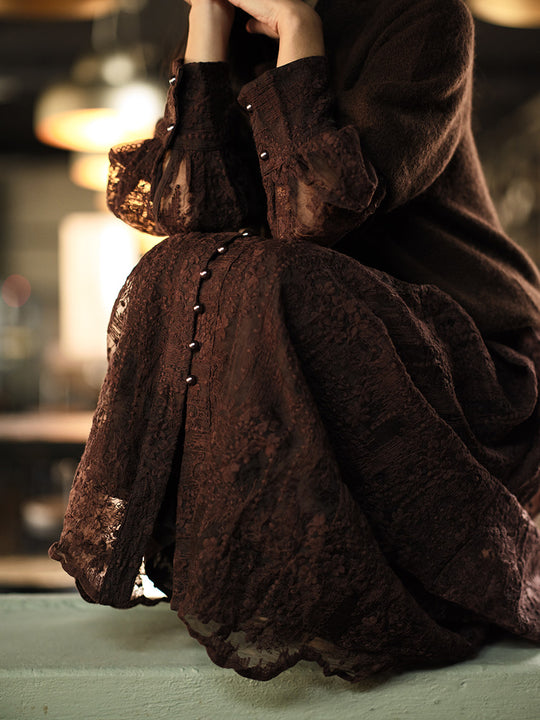 Kleid «Embrodeiry» mit Spitzen