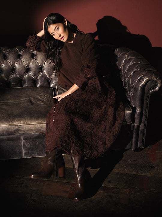 Kleid «Embrodeiry» mit Spitzen