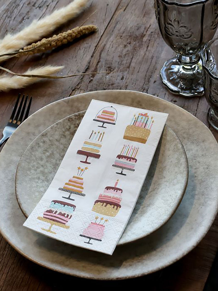 Servietten «Geburtstagskuchen»