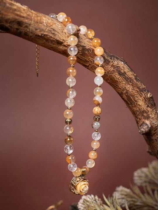 Halskette «Rosita gelb» von CORAZON