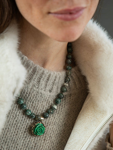 Halskette «Rosita grün» von CORAZON