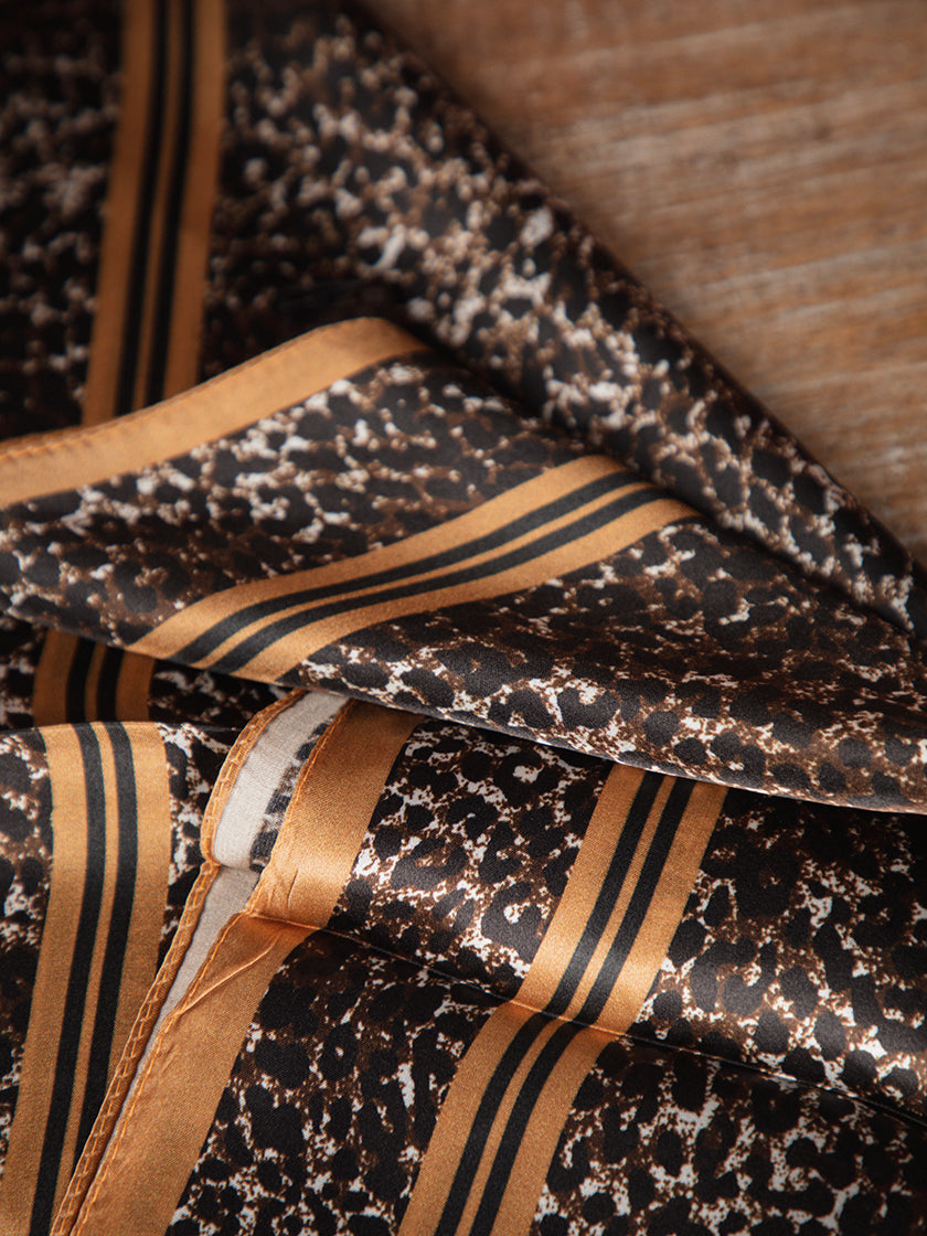 Seidenschal «Nicki Leopard»