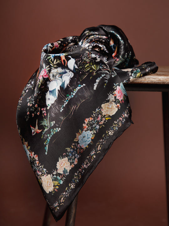 Seidenschal «Birds Long»