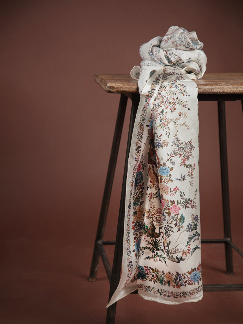 Seidenschal «Birds»