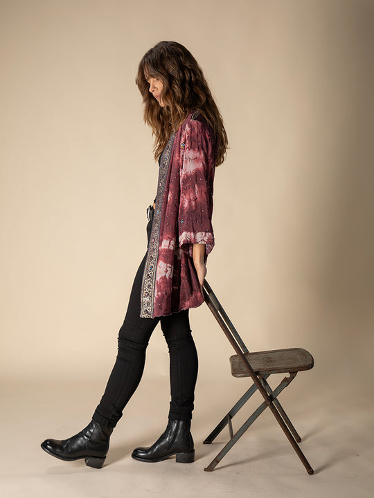 Veste en soie «Reversible» de COFUR