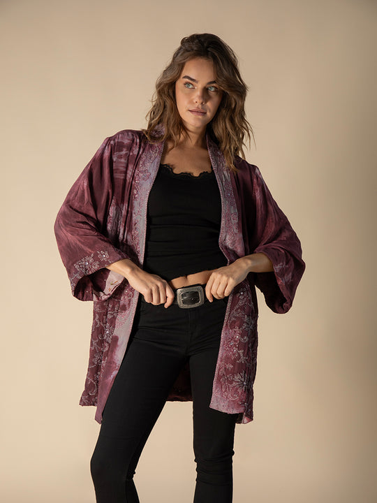 Veste en soie «Reversible» de COFUR