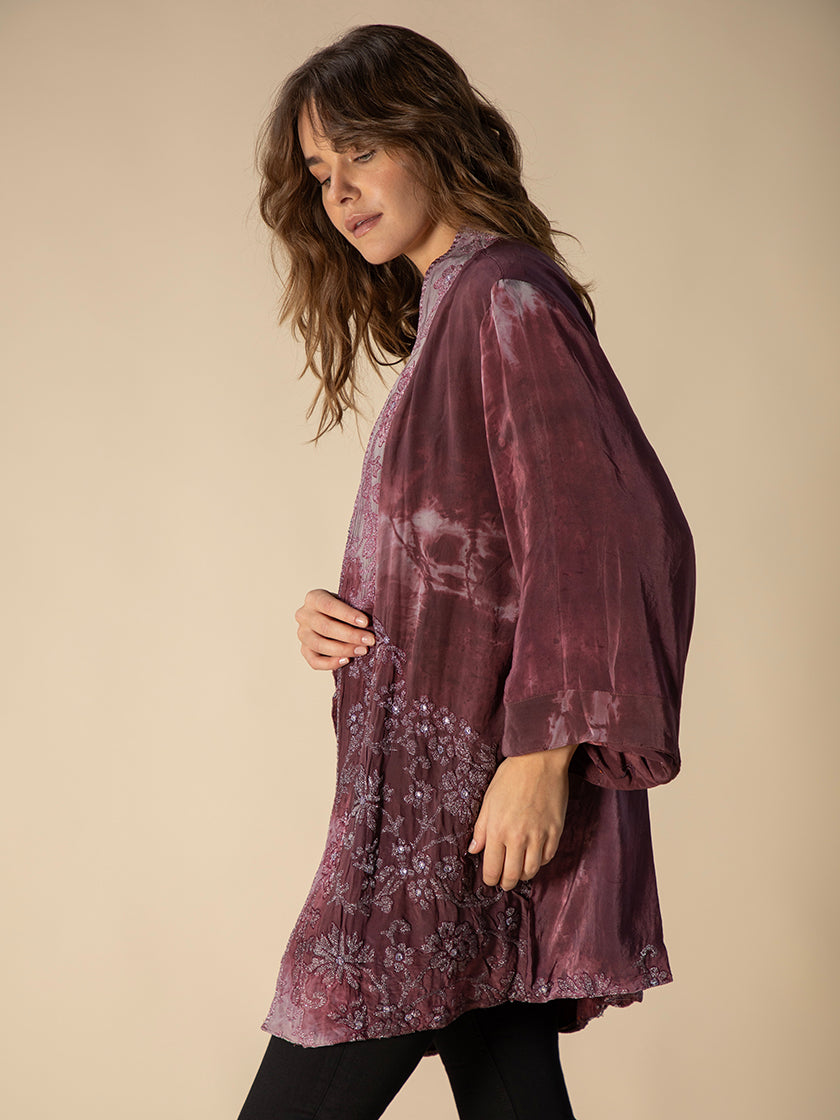 Veste en soie «Reversible» de COFUR