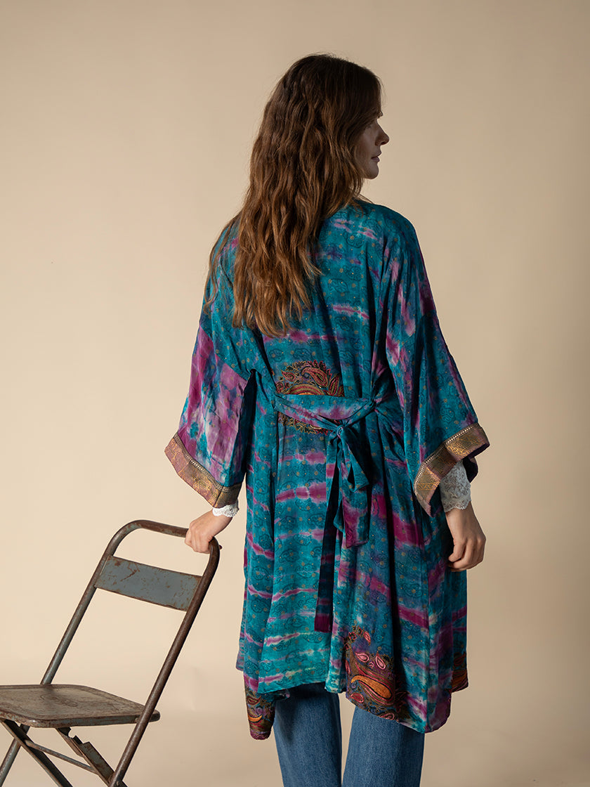 Kimono en soie «Dubai long» de COFUR