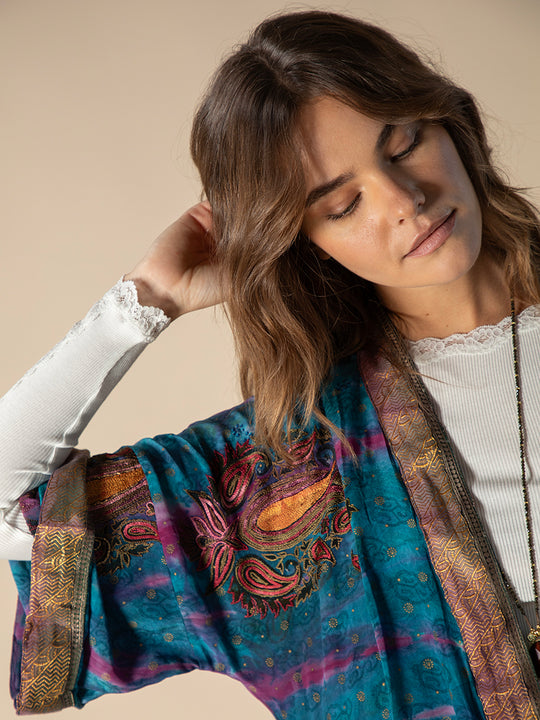 Kimono en soie «Dubai long» de COFUR