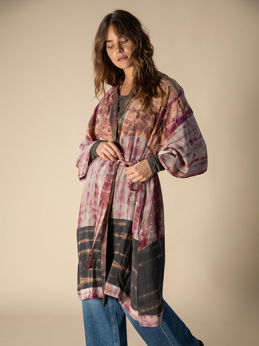 Kimono en soie «Dubai long» de COFUR