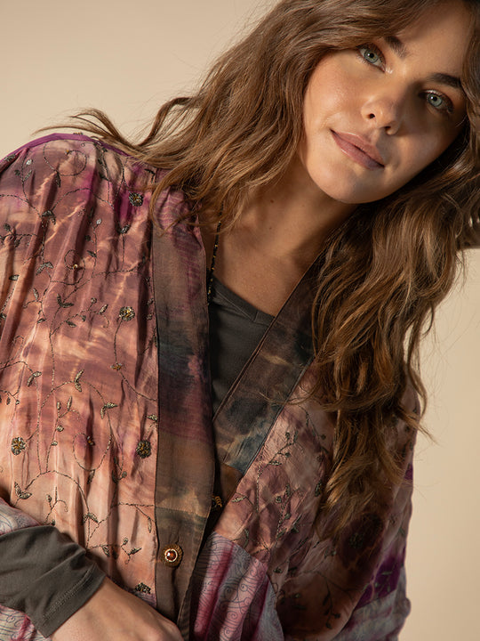 Kimono en soie «Dubai long» de COFUR