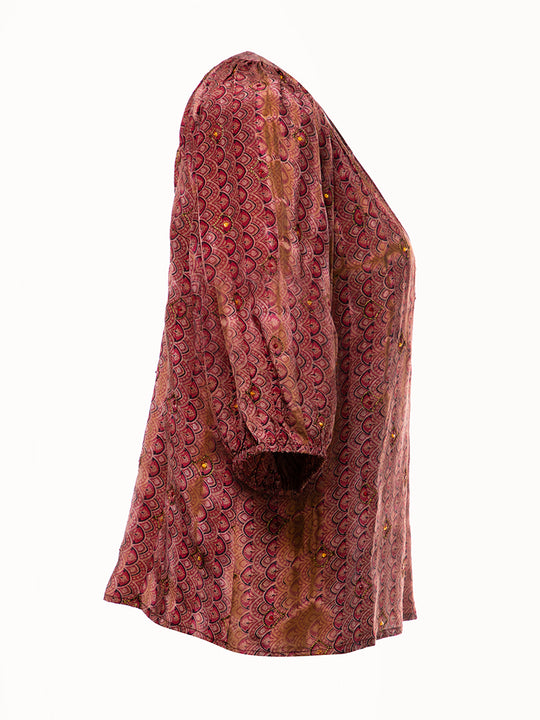 Chemisier en soie « Rosalina » de COFUR