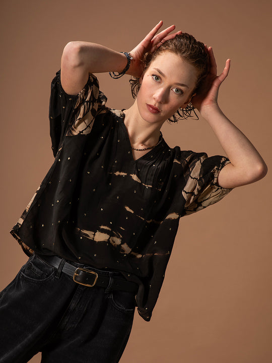 Chemisier en soie « Rosalina » de COFUR