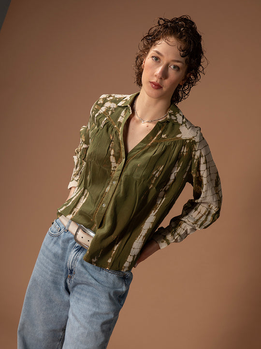 Chemisier en soie «Coco» de COFUR