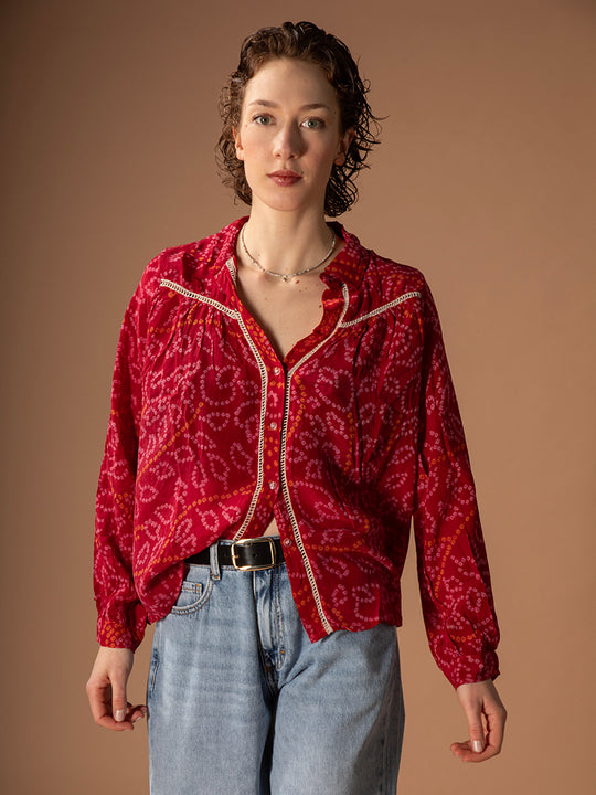 Chemisier en soie «Coco» de COFUR