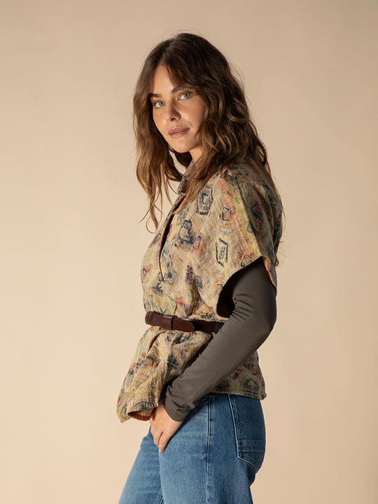 Veste «Kantha Cape Reversible» de COFUR