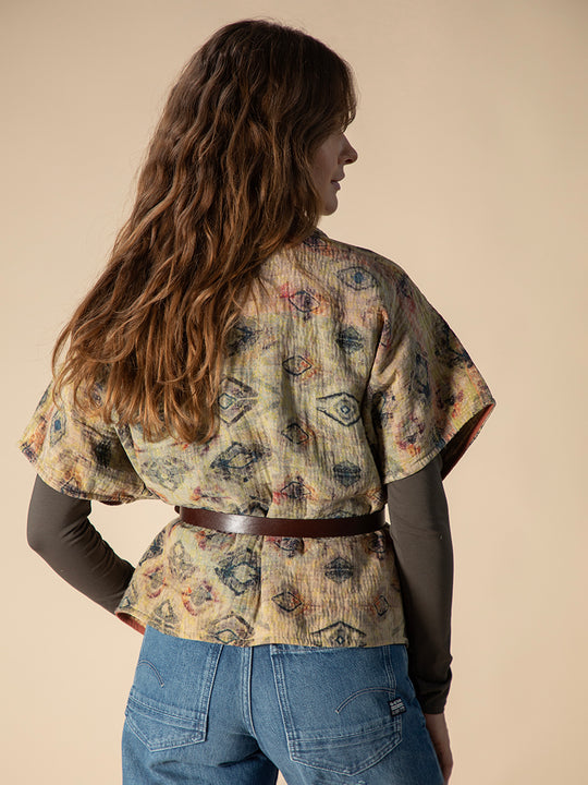 Veste «Kantha Cape Reversible» de COFUR