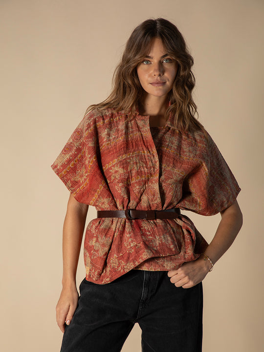 Veste «Kantha Cape Reversible» de COFUR