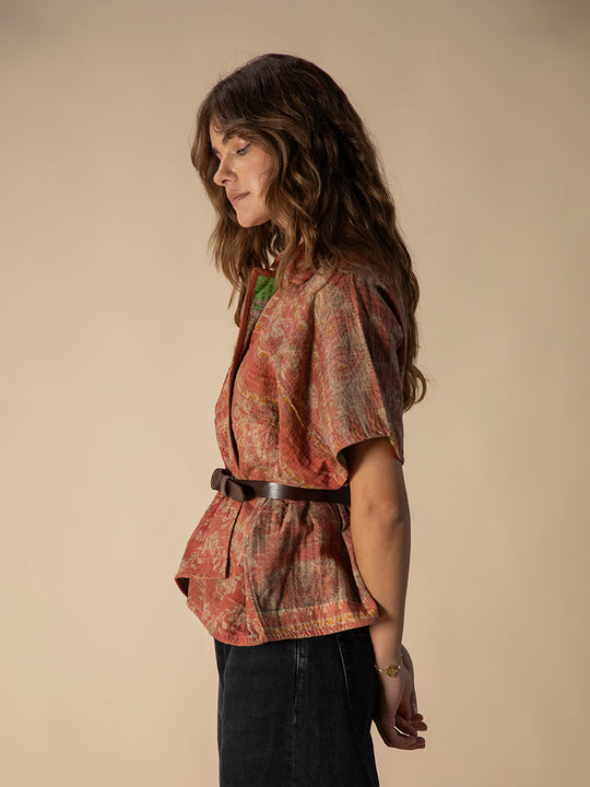 Veste «Kantha Cape Reversible» de COFUR