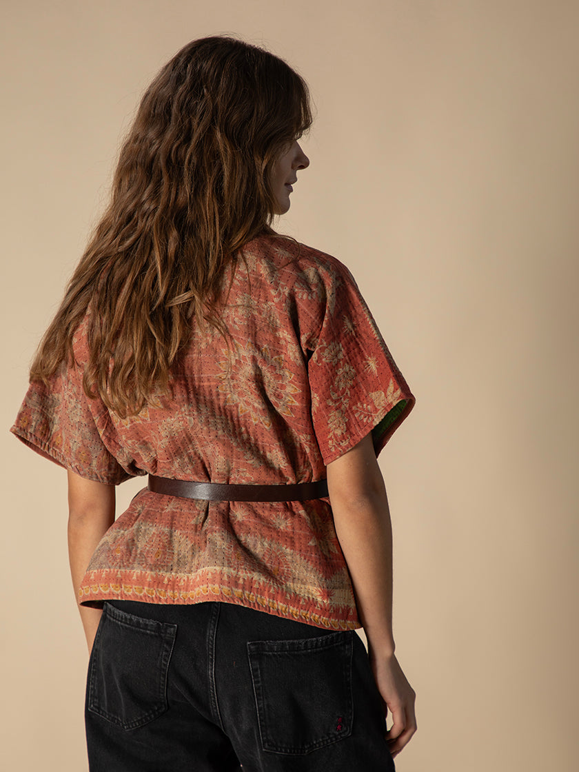 Veste «Kantha Cape Reversible» de COFUR