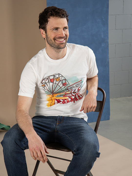 T-shirt «Ricamo Santa Monica» de KOON