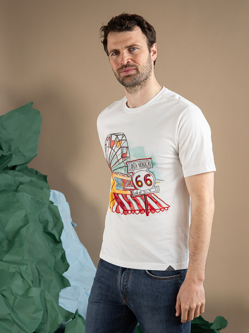 T-shirt «Ricamo Santa Monica» de KOON