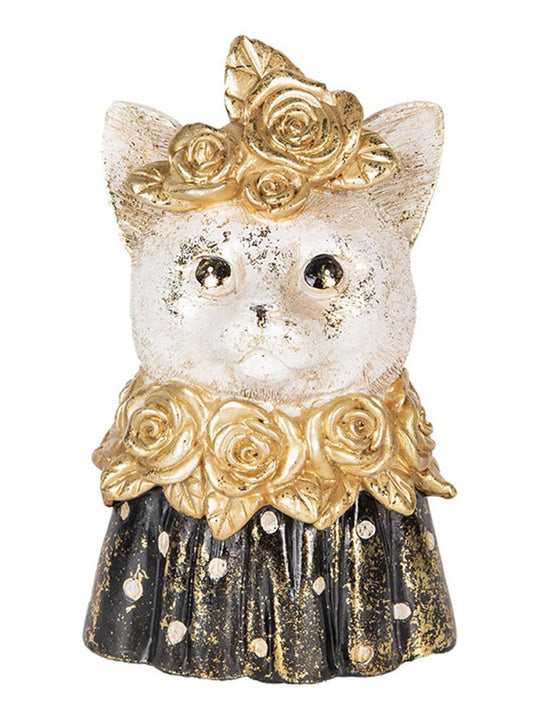 Figurine décorative «Cat black/white»