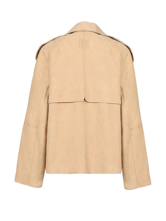 Leder-Trenchjacke «Cami» von FREAKY NATION