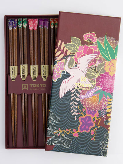 Essstäbchen-Geschenkset «Japan Flower»
