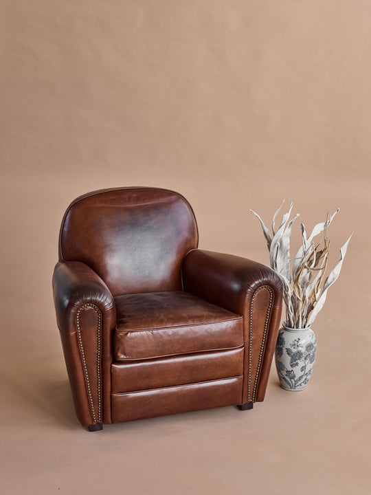 Fauteuil «Club Cigare en cuir»