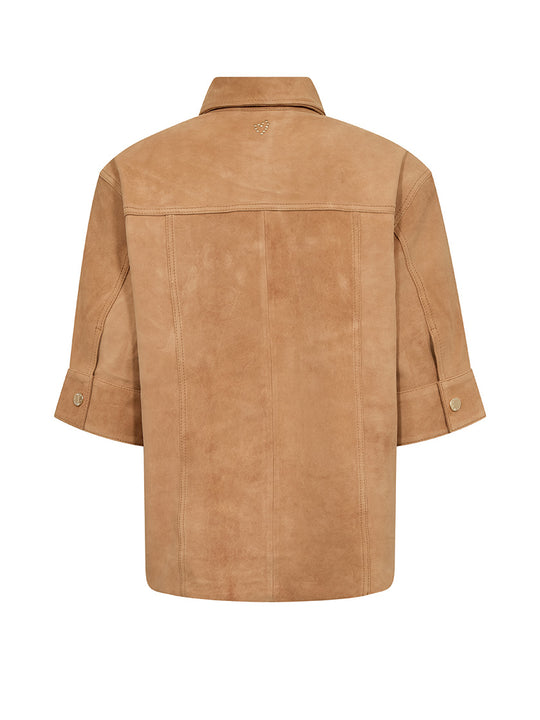 Chemise en cuir « Sigga » de MOS MOSH