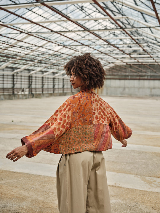 Veste en soie «Reversible» de COFUR