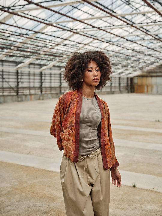 Veste en soie «Reversible» de COFUR