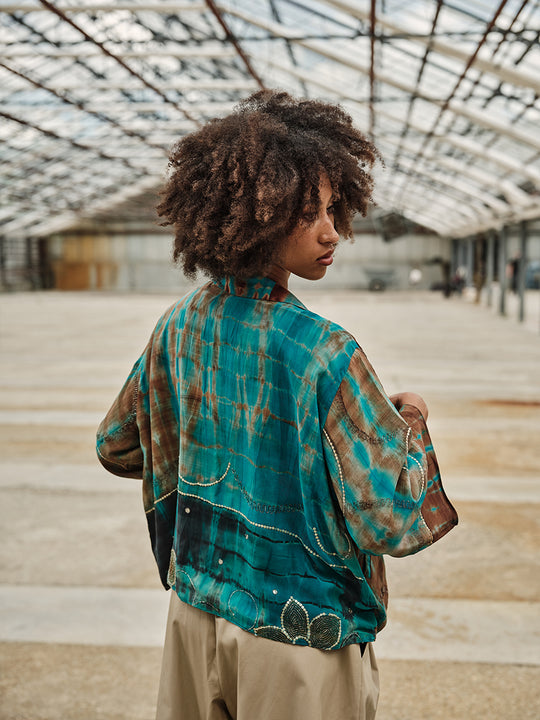 Veste en soie «Reversible» de COFUR