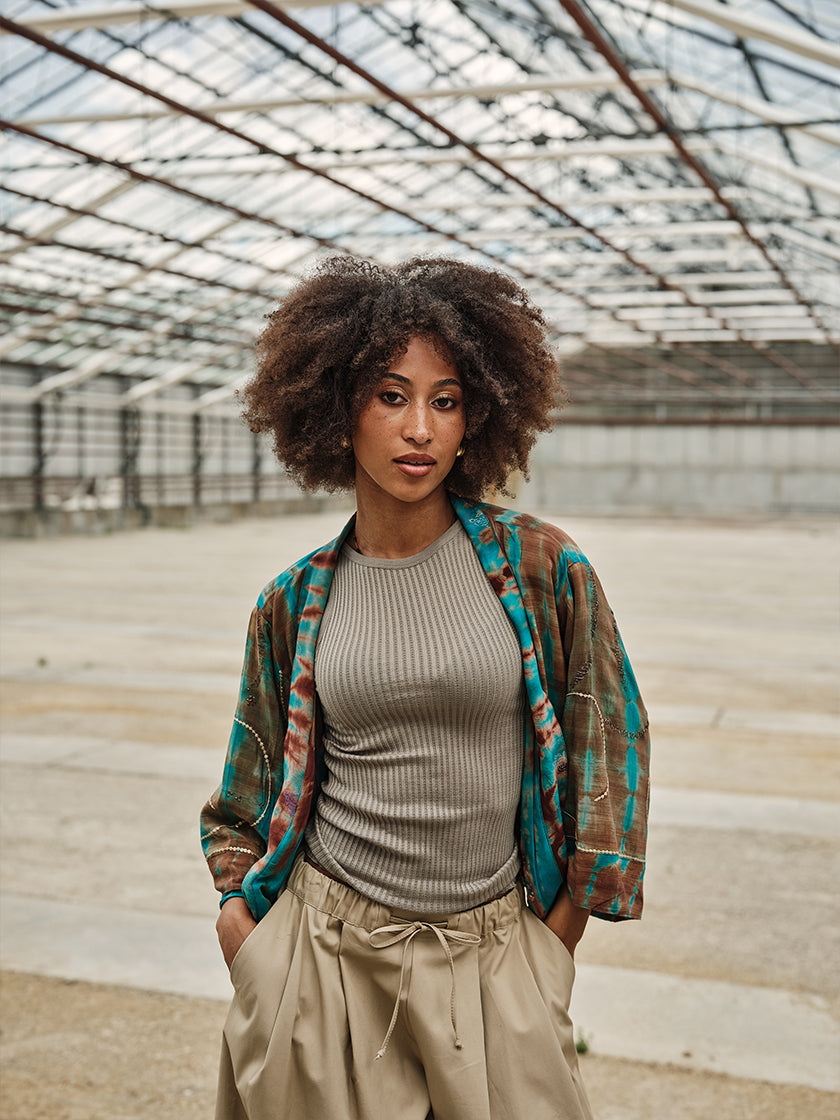 Veste en soie «Reversible» de COFUR